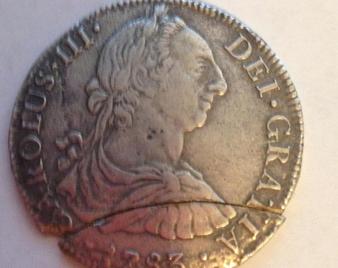 1783 Carolus III 8 Reale coin