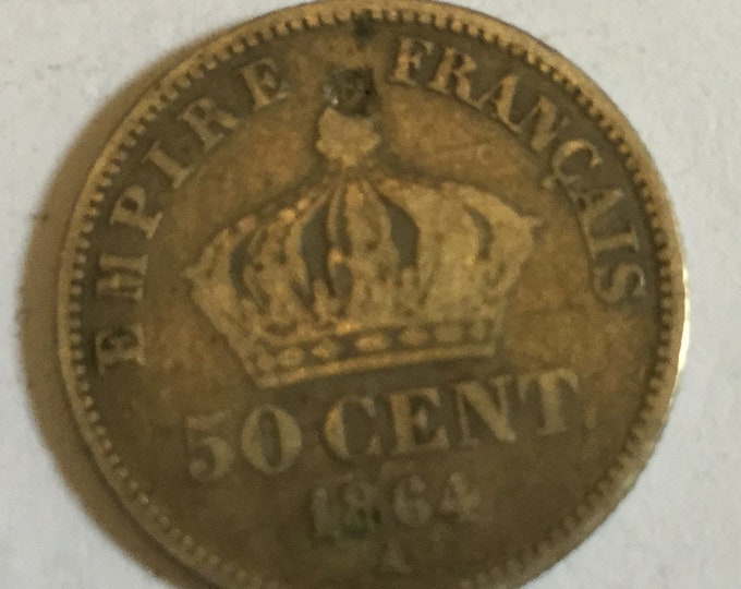 1864 France 50 Centimes