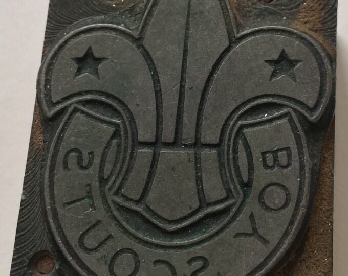 Copper engraved on wood letterpress printing block