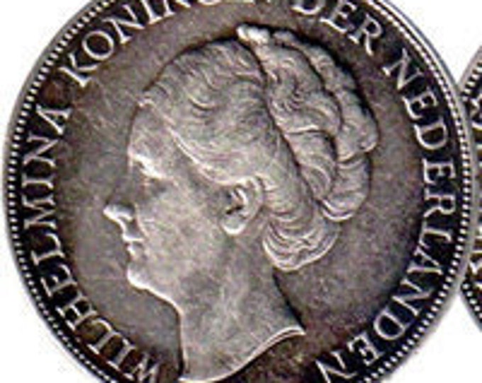 1930 2 1/2 Gulden Kingdom of the Netherlands coin