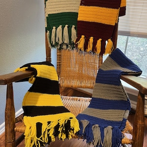 Banded Wizarding House Scarves