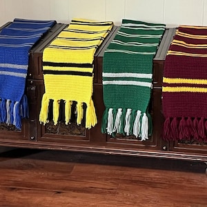 Striped Wizarding House Scarves