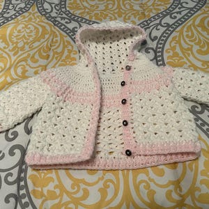Sweet Dreams Hooded Baby Cardigan