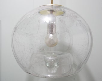 Lampe suspendue en verre Doria Leuchten - années 1970 - Allemagne - vintage