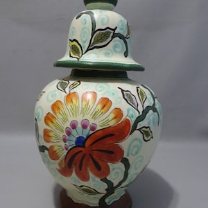 Plateel bakery South Holland - lidded vase - Gouda, Netherlands - mid 20th century