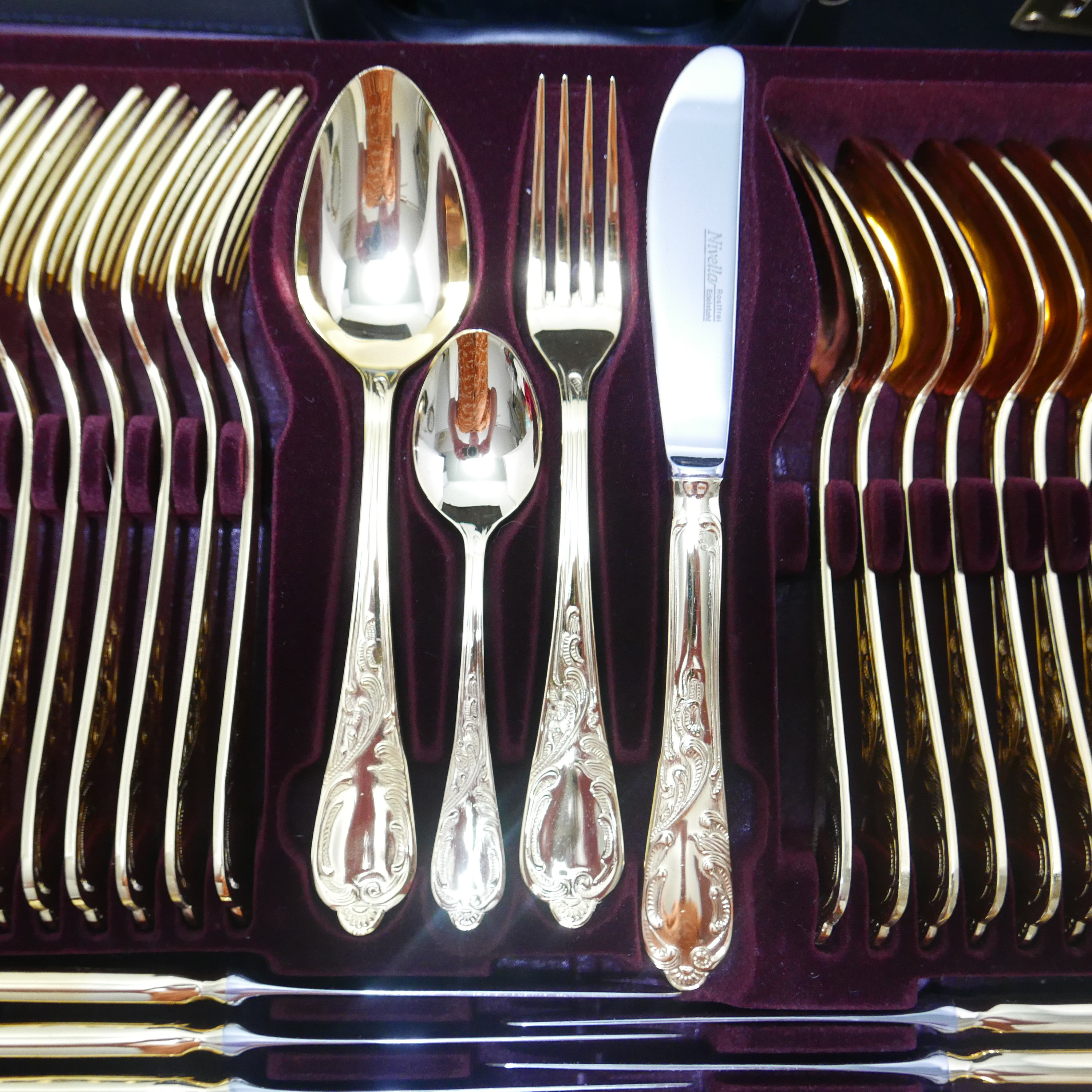 Nivella Solingen - Cutlery Case 12 Persons 72-piece - Fully 23