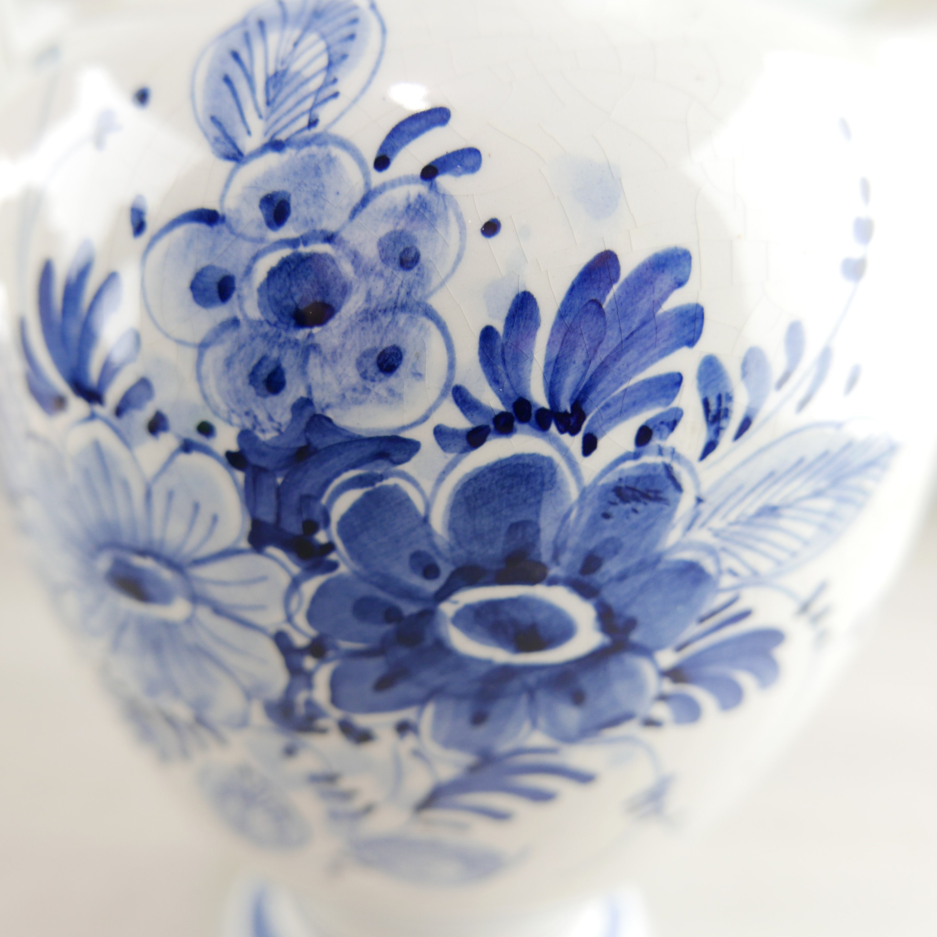 デルフトの青い陶器の花瓶 - オランダ、1970 年代 - Etsy 日本