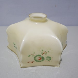 Opaline glass lampshade - vintage - 1950s