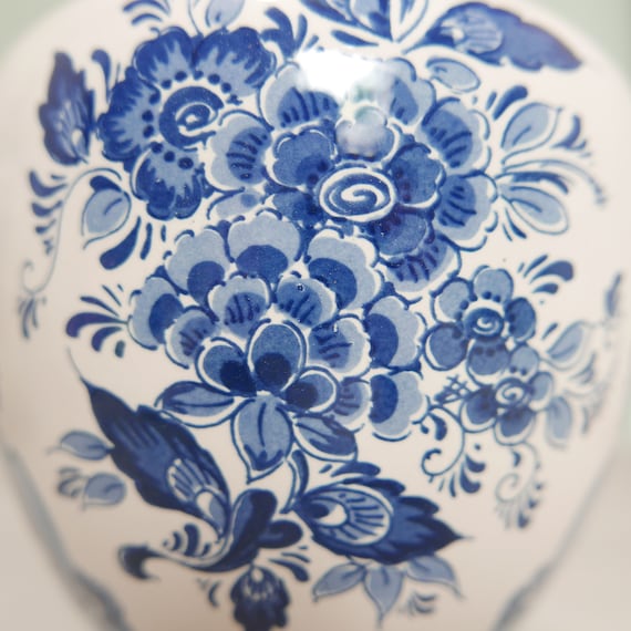 デルフト ブルー セラミック花瓶 - オランダ - 1980年代 - デルフト