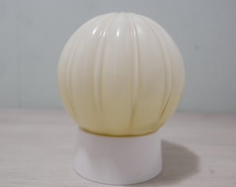 Thabur Holland - Lampa sufitowa w stylu art déco z żółtego szkła - Holandia - lata 30. XX wieku