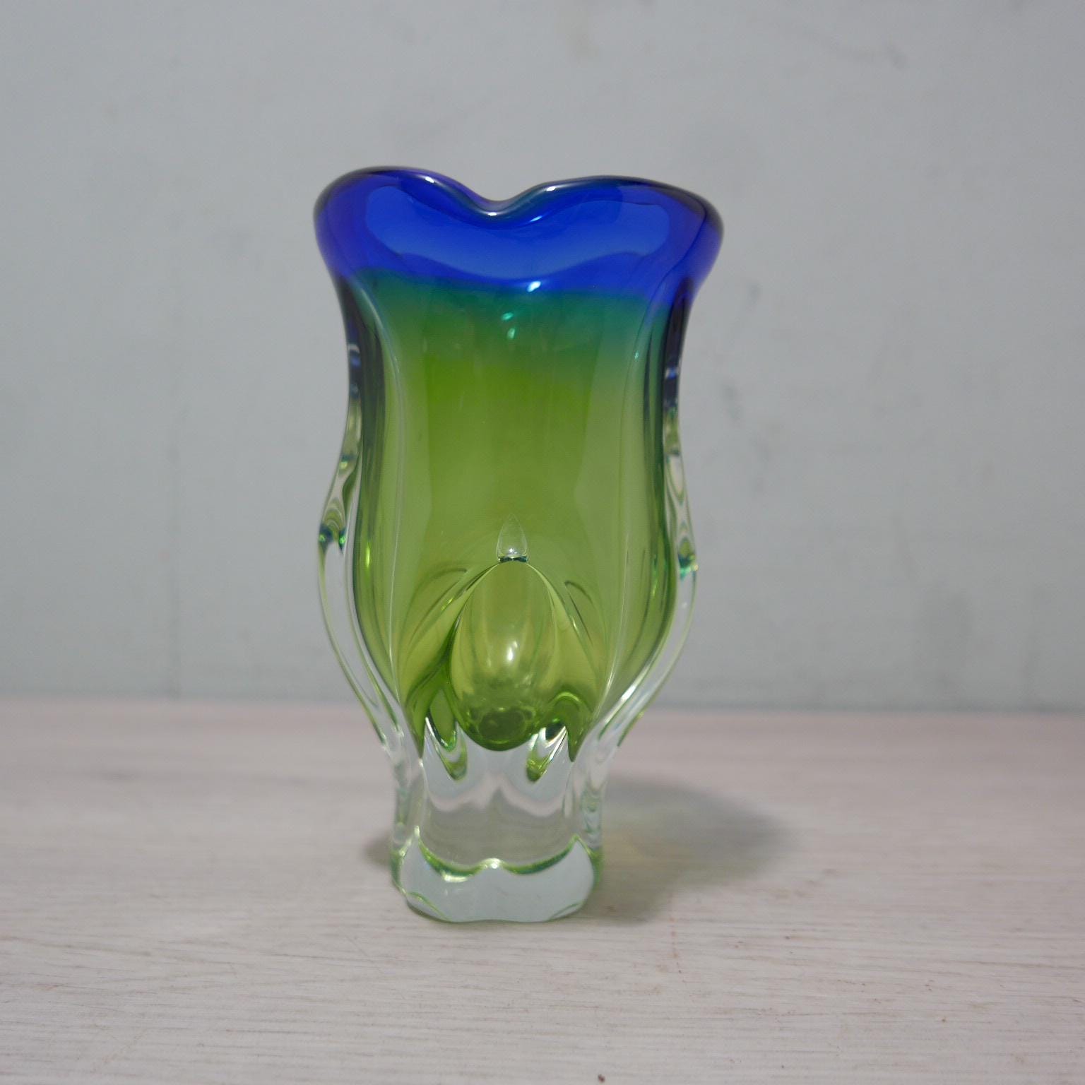 Slovakia Crystal Glass Vase - Etsy