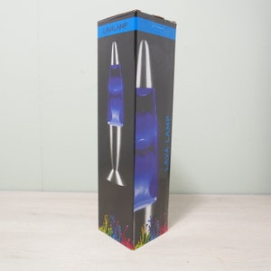 Lava lamp - vintage 1970 1980 - blue - table lamp - as new