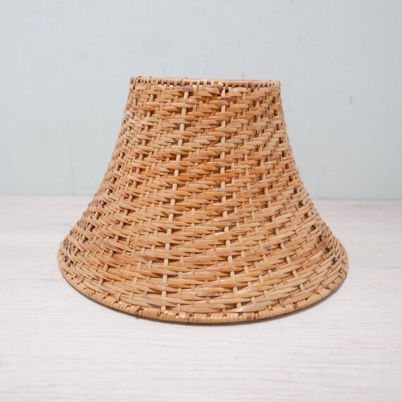 ヴィンテージの籐製ランプシェード - 1970年 - Etsy 日本