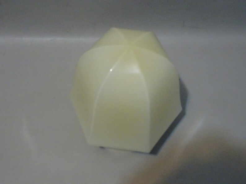 Art Deco Yellow black glass ceiling light-1930s
