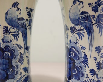 オランダ製 花模様の陶器花瓶ペア デュッセルドルフで購入 オランダ製 花模様の陶器花瓶ペア デュッセルドルフで購入 オランダ製
