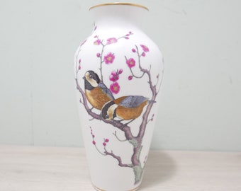 Franklin Porcelain “the Garden Bird Vase” by Basil Ede-limited