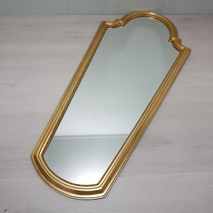 Vintage Gilded Wooden Mirror - 1970s