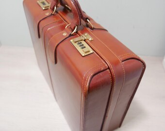 Sacoche porte-documents vintage 15 neuve en cuir souple pour