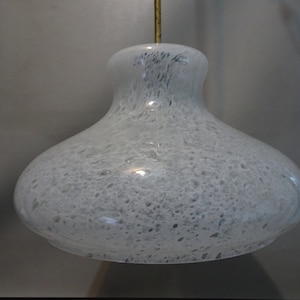 Lampe suspendue en verre Doria Leuchten - années 1970 - Allemagne - vintage