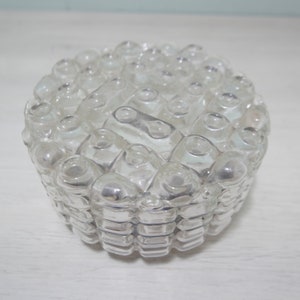 Glass ceiling lamp - vintage - 1970