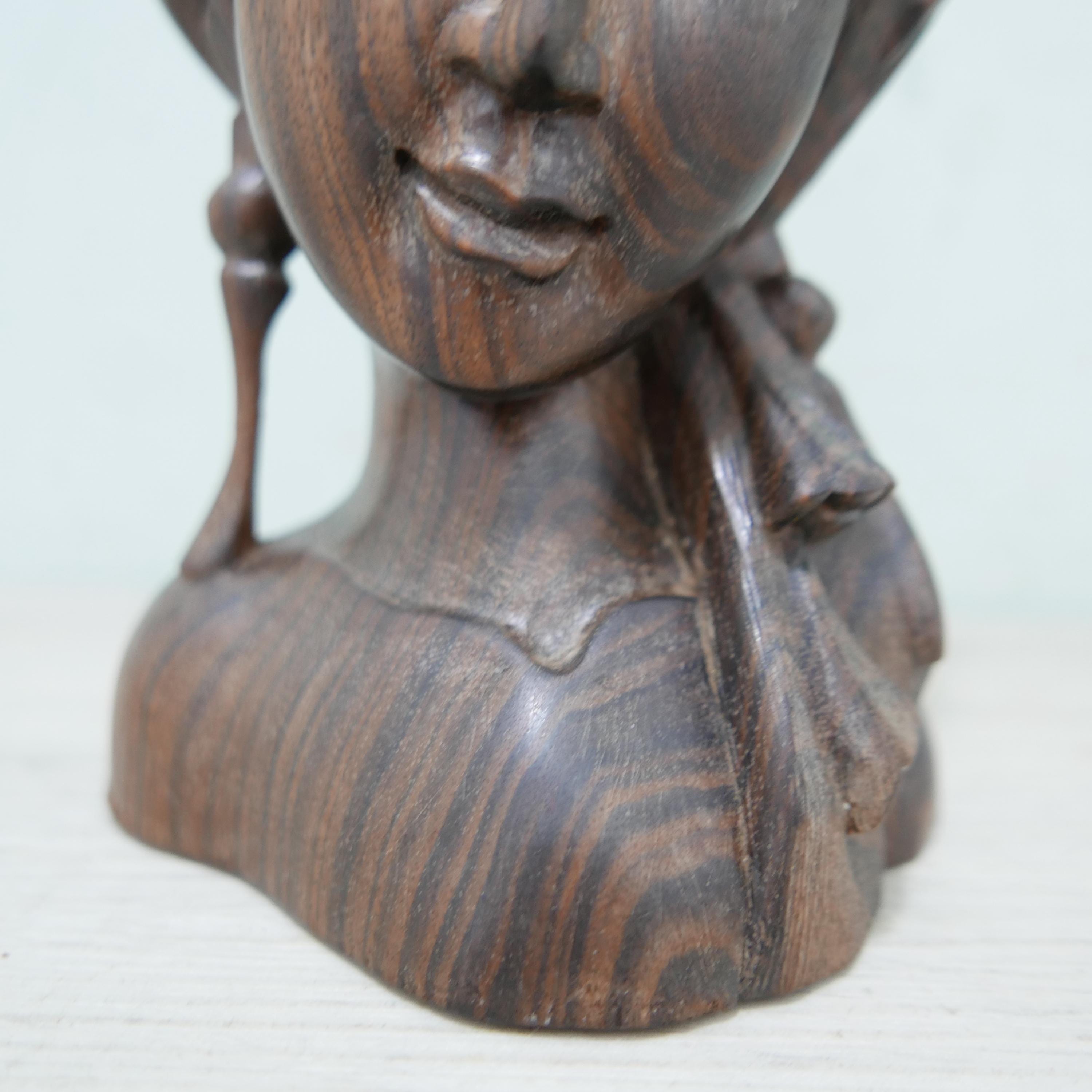 ヴィンテージ コロマンデル木製像 - バリ島 - インドネシア - 1970年