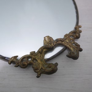 Spiegel met bronzen ornamenten antiek uit begin 1900 afbeelding 4