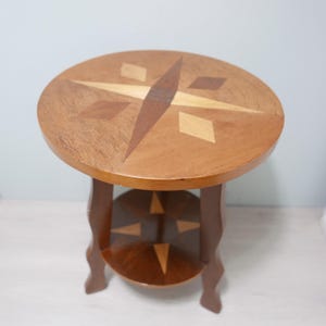 Vintage wooden side table - plant table - 1960s