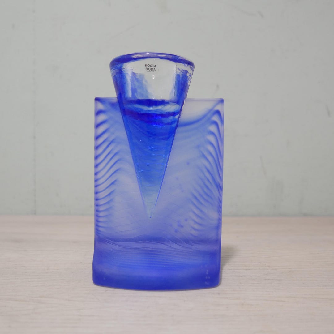 Kosta Boda Candlestick - Kjell Engman - Sweden - Glass Art - Etsy