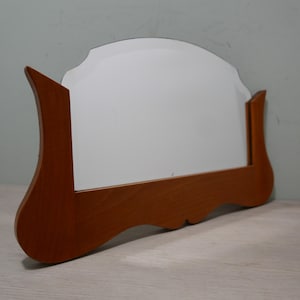 Vintage mirror - 1960 - mid century - wood