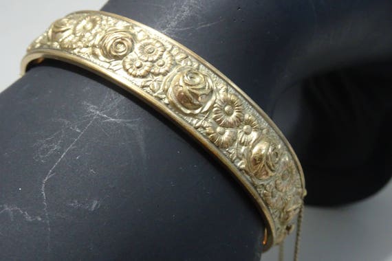 Gold Plated Bracelet - Vintage Clamp Bracelet - 1960s/1970s - Etsy