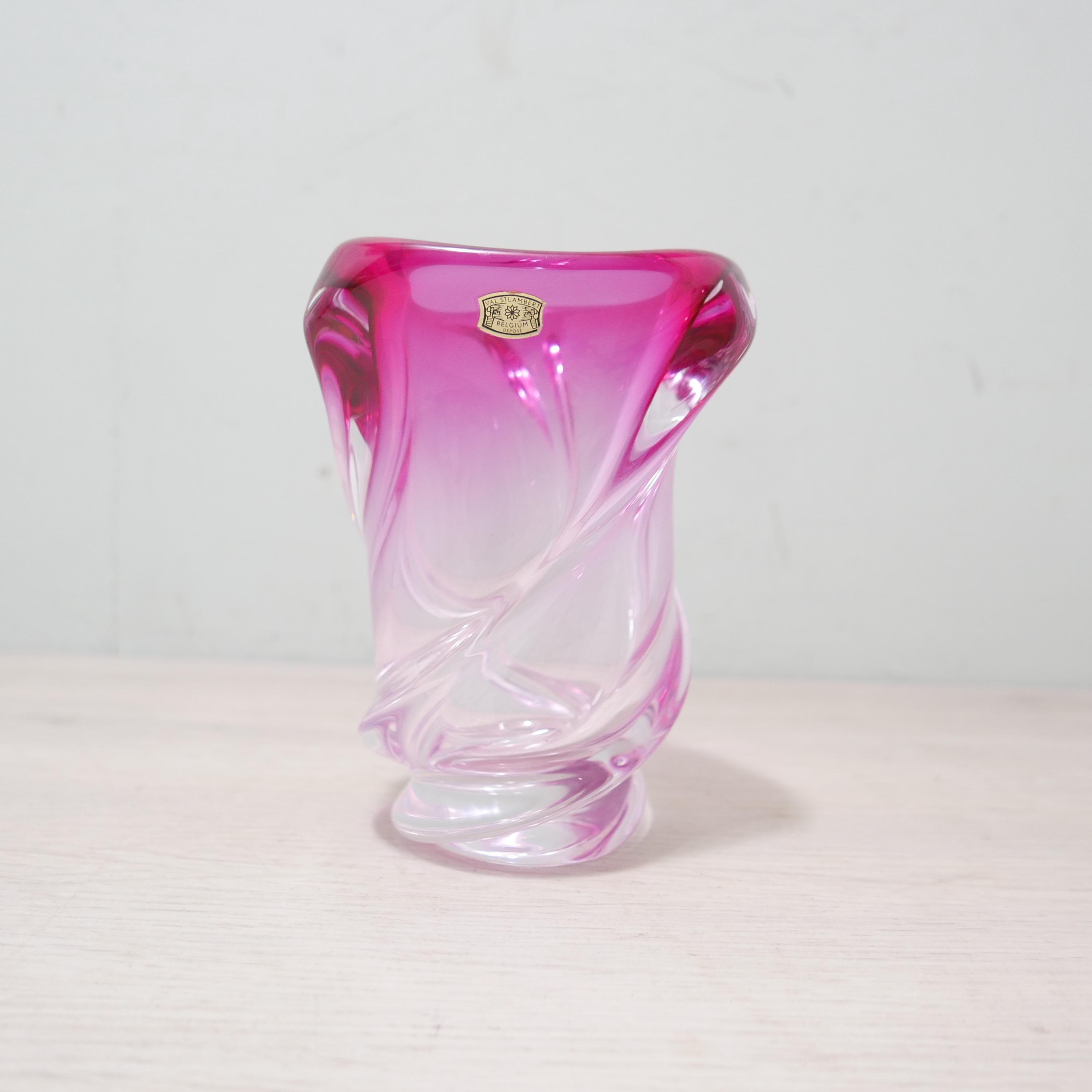時韓 Val Saint Lambert Val Saint Lambert Vase - Etsy