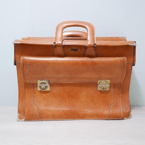 Serviette en cuir - Sac pour ordinateur portable - Nosac - Vintage années 1970