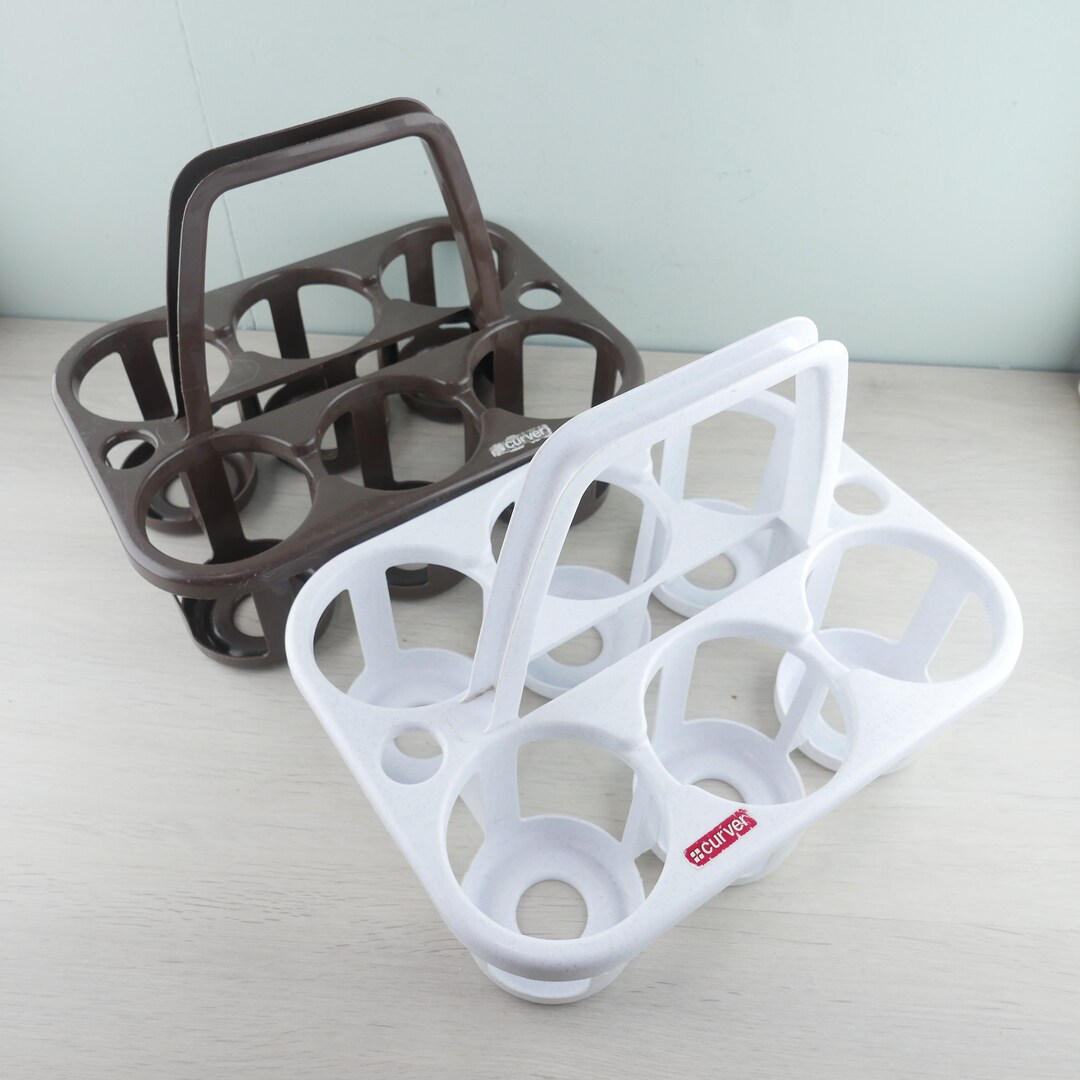 Milk Rack Setting Bottle Rack - Curver - Set of 2 Vintage Plastic Bottle Racks / Milk ...