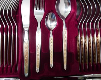SBS Solingen - Cutlery Set 12 Persons 70-piece - 23/24 Carat SBS Solingen - Cutlery Set 12 Persons 70-piece - 23/24 Carat