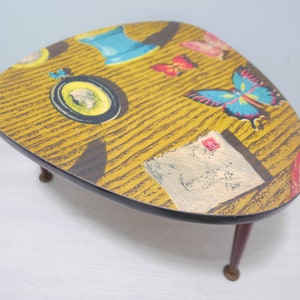 Vintage wooden table - 1970s - Netherlands - side table - plant table