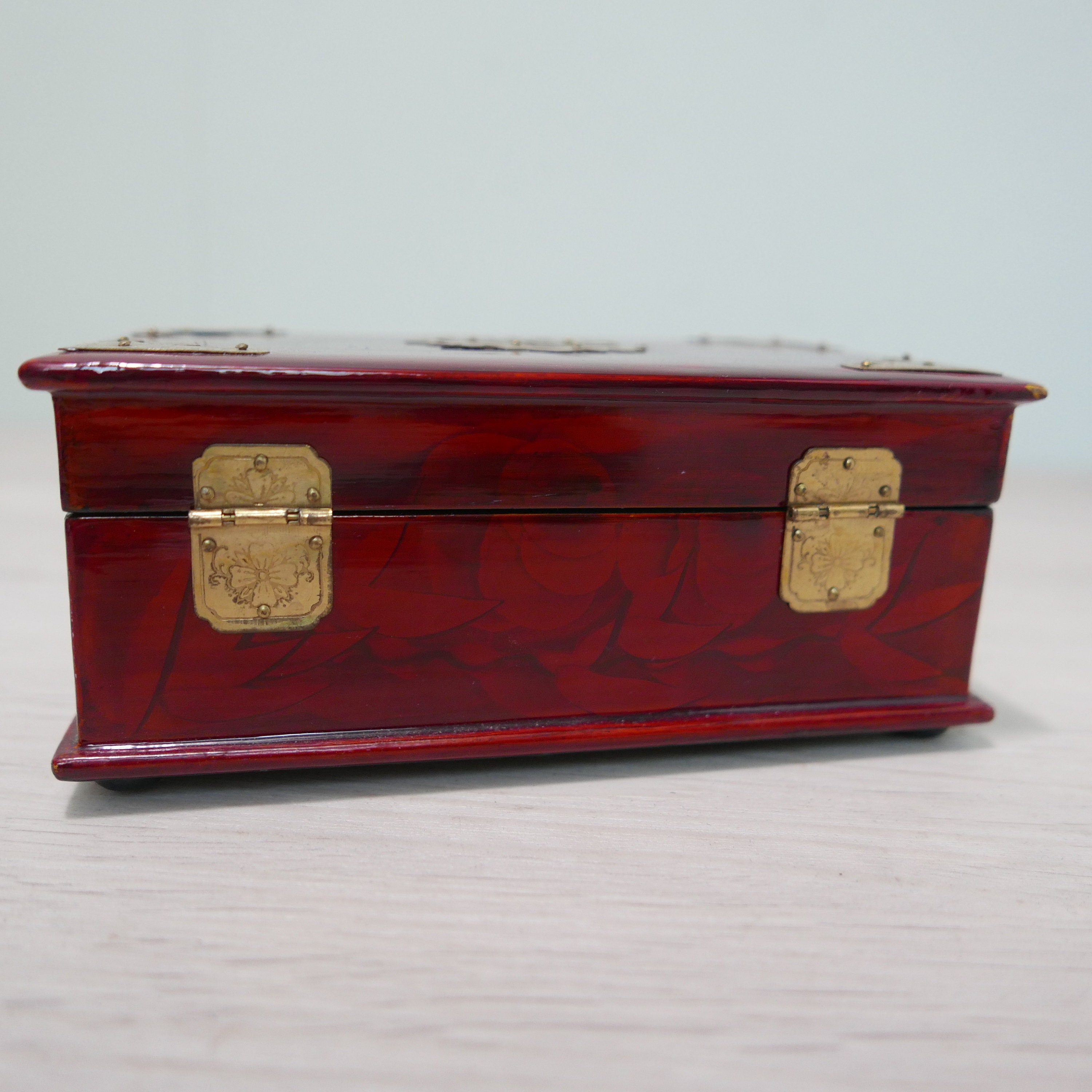 Vintage USA Brass Jewelry Box ´LA Olympic´ ジュエリーケース