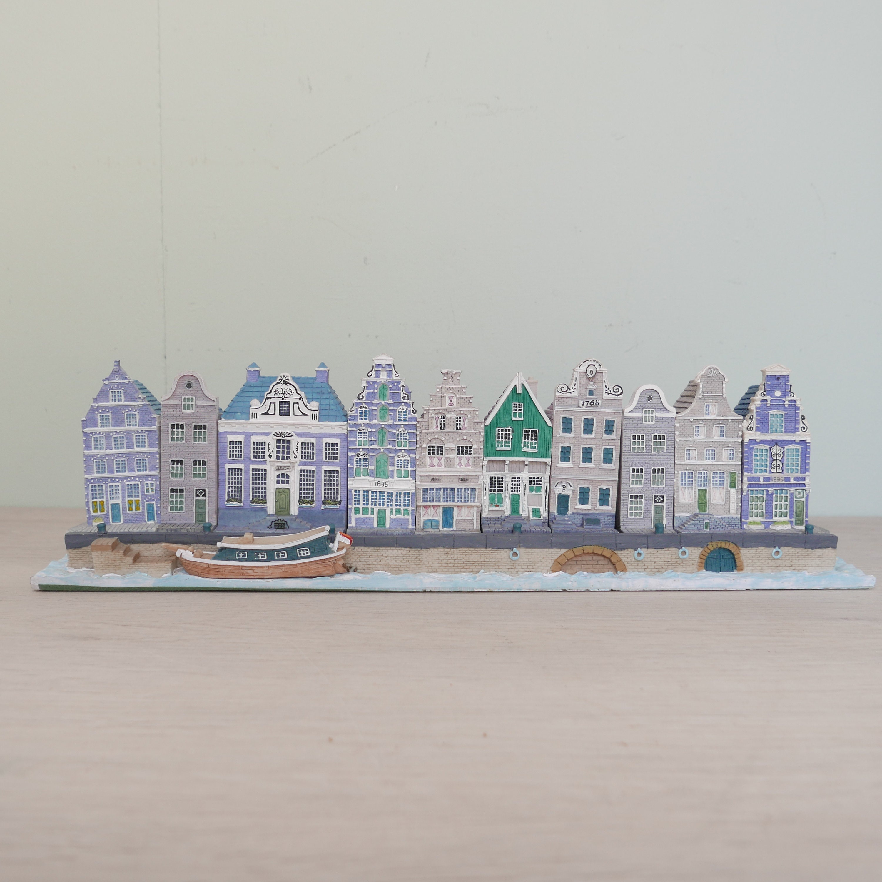galop Geurig tekort Miniatuur Blokker Huisjes Set of 10 Amsterdam Canal Houses - Etsy Israel