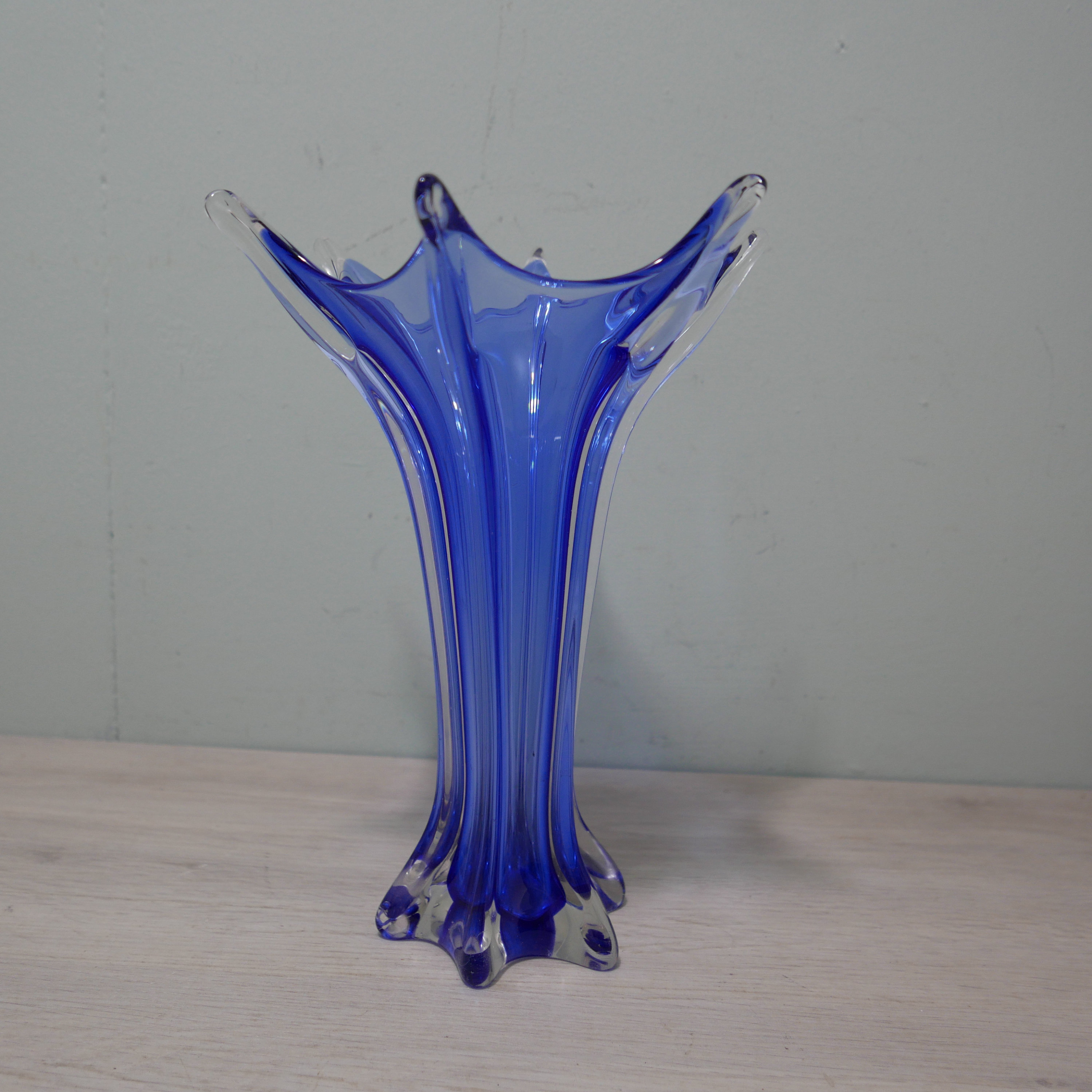 Optimistisch raket Begrip Murano Glass Vase Blue 1960/1970 Italy - Etsy