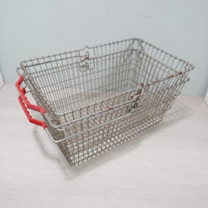 ビンテージ ショッピング バスケット - 鉄線 - 1960 年代 - ショッピング バスケット 2 個セット