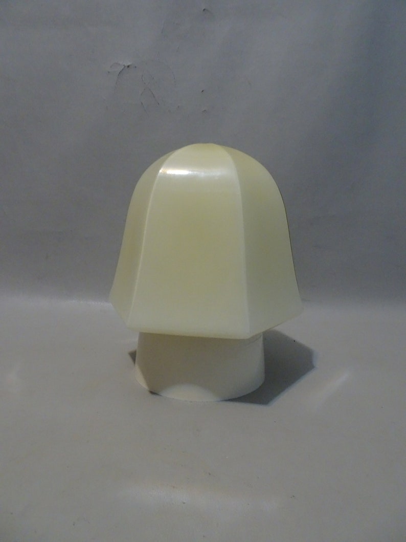 Art Deco Yellow black glass ceiling light-1930s