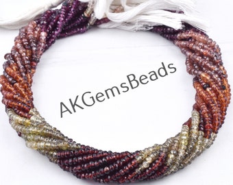 Naturlig Tundra Multi Safir Rondelle Facetterad Stenpärlor Strand, Tundra Safir Smyckestillverkning Ädelsten Halsband Pärlor Grossistpris