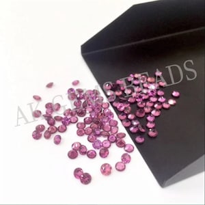 Natural 2mm Pink Tourmaline Faceted Round Cut Calibrated Gemstone, Pink Tourmaline Jewelry Making Loose Wholesale Gemstone Manufacturer