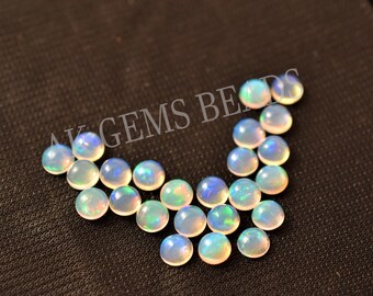 Natural Ethiopian Opal Round Smooth Loose Cabochon Gemstone, Ethiopian Fire Opal Jewelry Making Gemstone Wholesale Price Supplier