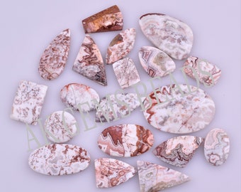 Dazzling Rosita Jasper Cabochon Pair Loose Gemstone Designer Rosita Jasper Cabochon Pair For Earring Making Gemstone ZA 3239
