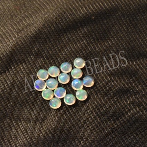 Natural Ethiopian Opal Stone Faceted Round Cut Gemstone-AK Gems Beads