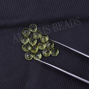Natural 2mm Green Peridot Faceted Round Loose Gemstone, Peridot Round Cut Jewelry Making Calibrated Gemstone Wholesale Factory Price