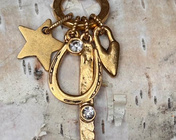 Gold Lucky Necklace- Cowgirl Charms