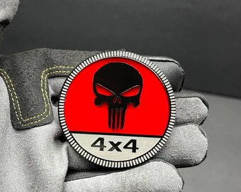 Wütend Totenkopf Bewertet Auto Fender Abzeichen Auto Emblem 4x4 Geländewagen OFFROAD Emblem