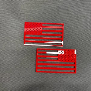 2x AMERIKANSK FLAGGA Patriot bilmärken Fender emblem dekaler Anpassad USA-flagga bild 17