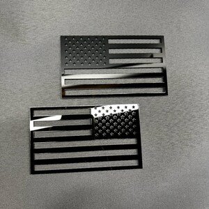 2x AMERIKANSK FLAGGA Patriot bilmärken Fender emblem dekaler Anpassad USA-flagga bild 5